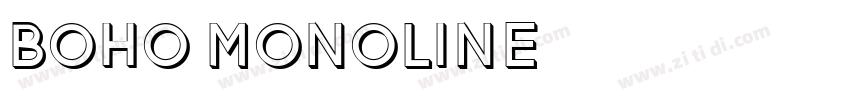 BOHO MONOLINE字体转换